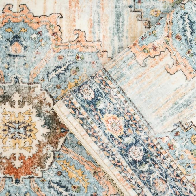 TOPRUUG Washable 3x7 Runner Rug: 7ft Non-Slip Stain Resistant Rugs - Image 6