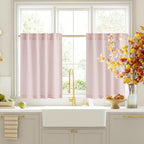 RYB HOME Kithen Curtains Rustic Plaid Cafe Valance, Classic Short Checkered by RYBHOME