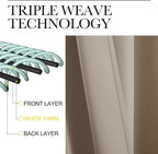 NICETOWN Blackout Curtains for Bedroom, 1 Pair, 42 by 45-inch, Window Treatment - Image 3