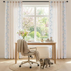 jinchan Evelyn Embroidered Linen Curtains - Image 5