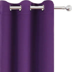 LEMOMO Purple Thermal Blackout Curtains/42 x 72 Inch/Set of 2 Panels Room - Image 7