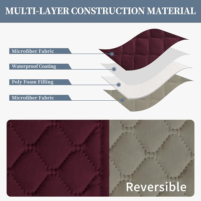 ISSUNTEX Double Protection 100% Waterproof Sofa Covers - Image 4