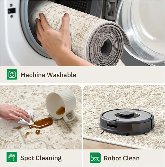 Washable 2x3 Entryway Area Rug - Image 4