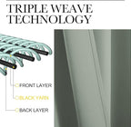 NICETOWN Bedroom Curtain Panels Blackout Draperies, Thermal Insulated Solid - Image 4