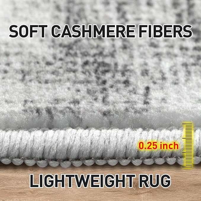 4x6 Area Rugs Washable Rug: Modern Abstract Living Room Rug Soft Anti-Skid Thin - Image 5