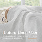 BGment Long Linen Curtains 102 Inch Length - Image 3