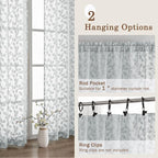 Chyhomenyc Light Grey Sheer Curtains 90 Inch Length 2 Panels Set, Light - Image 5