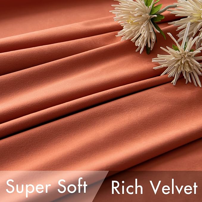 MIULEE Velvet Curtains 84 inches 2 Panels - Image 4