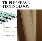 NICETOWN Bedroom Curtains Blackout Draperies, 1 Pair, 34-inch W x 63-inch L - Image 3