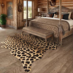 AROGAN Premium Leopard Print Rug 6.2x7 Feet, Machine Washable Faux Fur Cheetah - Image 8