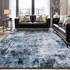Rugflix 8x10 Area Rugs for Living Room, Washable Large Rug Stain-Resistant Low by RugflixAreaRugs