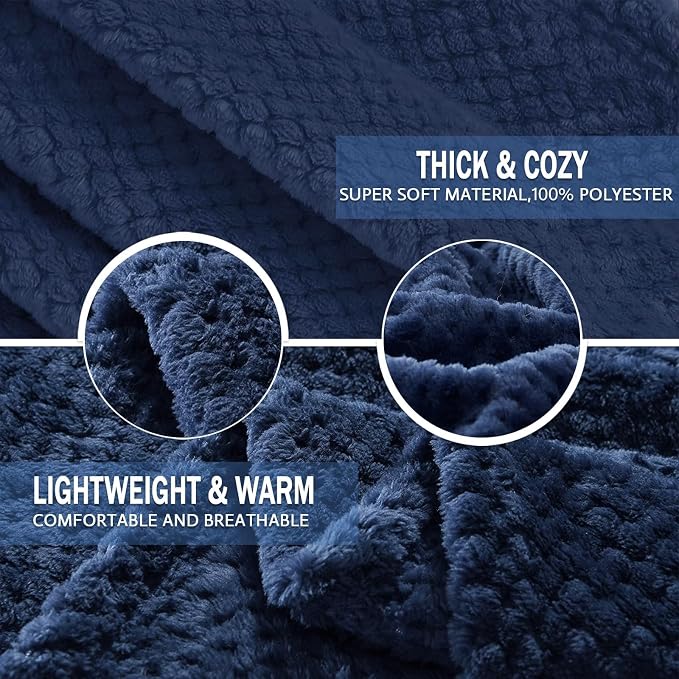 Exclusivo Mezcla Fleece Bed Blanket Queen Size, Super Soft and Warm Blankets - Image 7