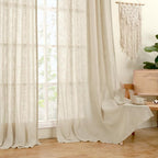 LAMIT Linen Curtains 63 inch Length - Image 9