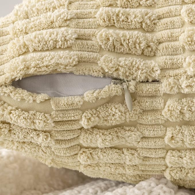 MIULEE Pack of 2 Corduroy Decorative Euro Sham Throw Pillow Covers 24x24 Inch - Image 7