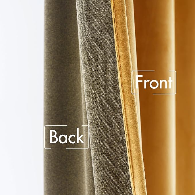 MIULEE Velvet Curtains 96 inches 2 Panels - Image 6