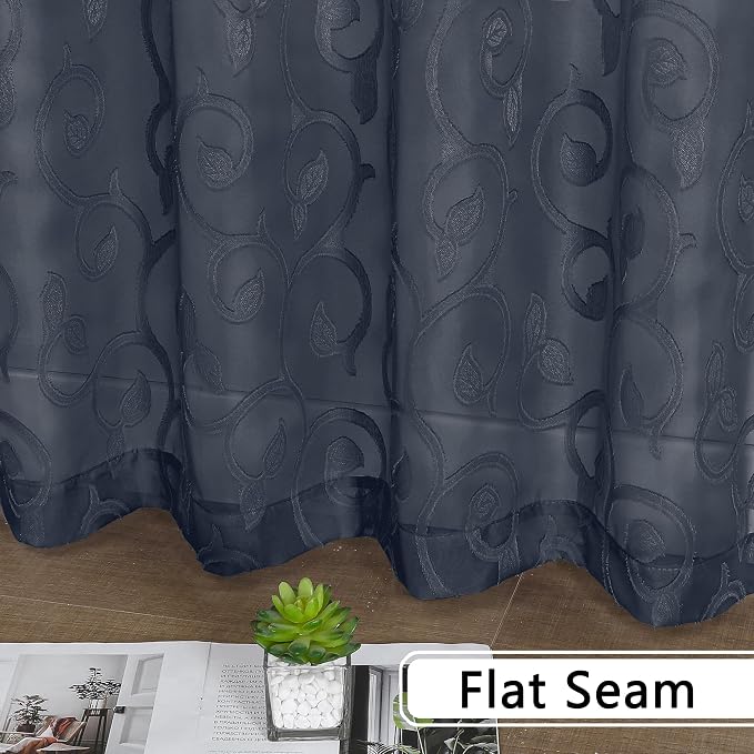 OWENIE Furman Sheer Curtains 84 inches Long - Image 7