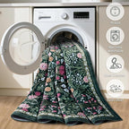 8x10 Area Rugs for Living Room: Floral Washable Rug Vintage Large Soft Boho - Image 5