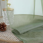 OWENIE Sheer Curtains 84 Inches Long 2 Panels Set, Sage Green Sheer Curtain - Image 7