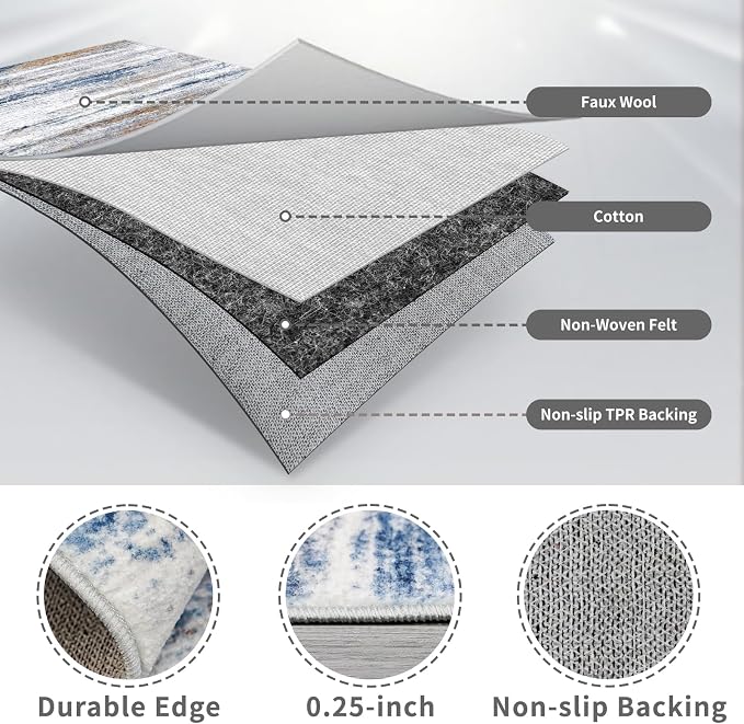 3x20 Washable Hallway Runner Rug: Extra Long Runners - Image 4
