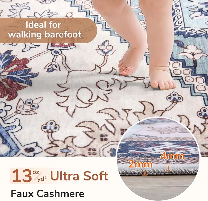 OPPODREAM Soft Area Rugs 9x12 Living Room, Washable Rugs 9x12 - Image 2