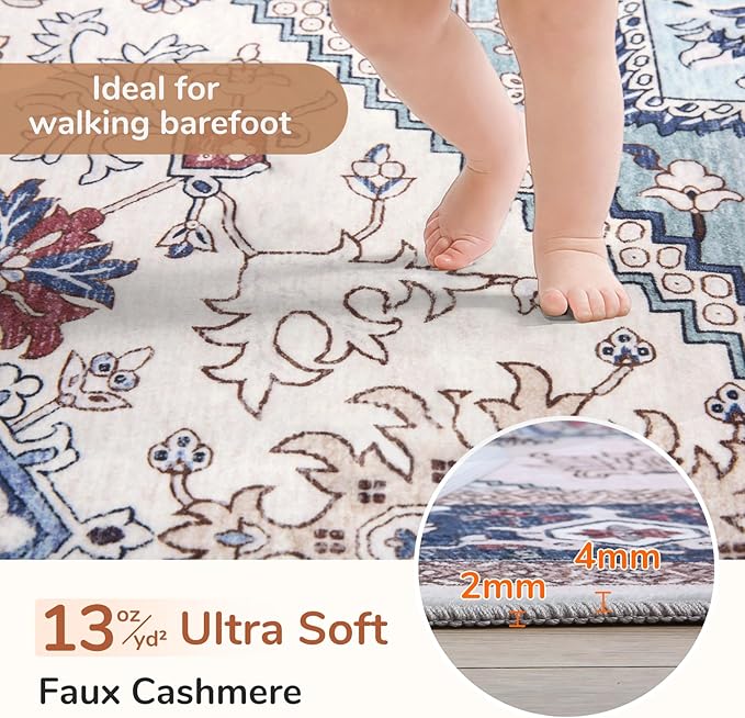 OPPODREAM Soft Entryway Rug 2x10, 2x10 Rug Runner, Washable Hallways Carpet 2 x - Image 2