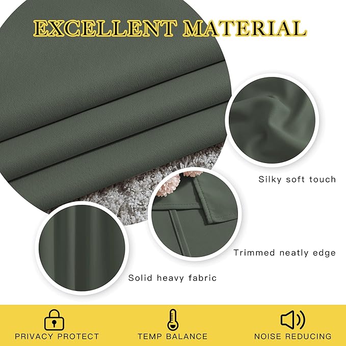 NICETOWN Living Room Curtains 95 inch Long - Image 4