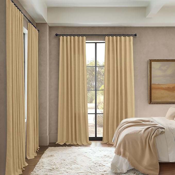 Tan Beige Curtains 96 Inches Long - Image 6