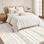 Nakagishi 10x14 Area Rugs Living Room: Washable Boho Large Neutral Modern Soft - Image 5
