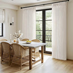 MIULEE Pinch Pleated Thick Linen Curtains 90 Inches Long 2 Panels - Image 3