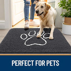 OLANLY Dog Door Mat for Muddy Paws 30x20, Paw Print Design, Absorbs Moisture - Image 6