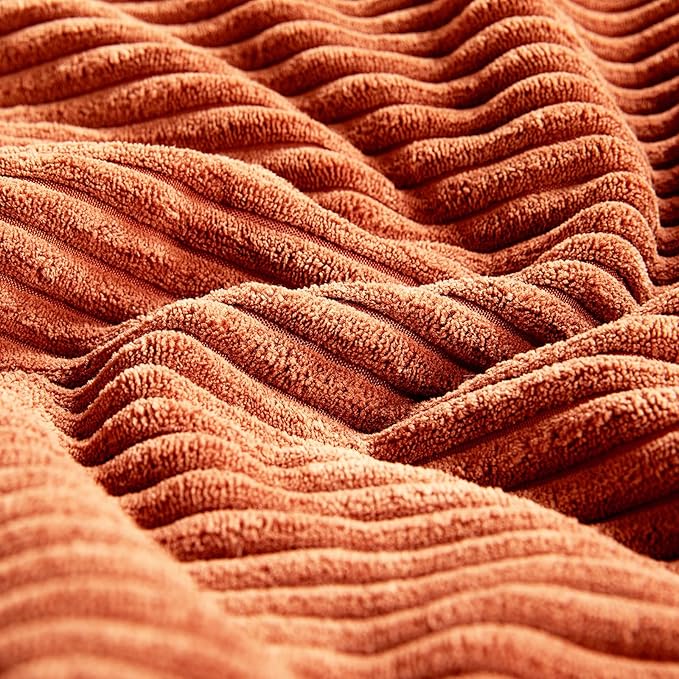Fancy Homi Set of 2 Burnt Orange Samll Decorative Throw Pillow Covers 14x14 Inch - Image 5