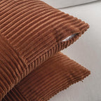Fancy Homi Set of 2 Rust Boho Long Lumbar Body Decorative Throw Pillow Cover - Image 3
