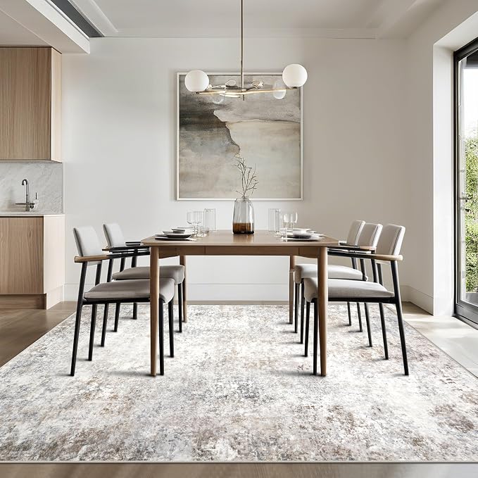 Modern Washable Rugs 9x12 Area Rugs - Image 8