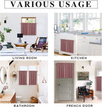 RYB HOME Half Curtain Tiers 36 inch Length, Rod Pocket Summer Heat Blocking - Image 8
