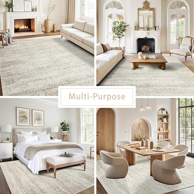 Washable Rugs 4x6 Area Rugs for Living Room, Kids Room, Nursery- Ultra Soft - Image 5