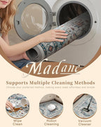 Madane Washable Area Rug 2x3, Small Entryway Rug Non-Slip Vintage Door Mat - Image 8