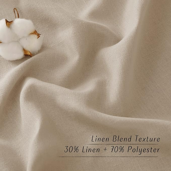 NICETOWN Rustic Linen 144 inch Long Curtains - Image 6