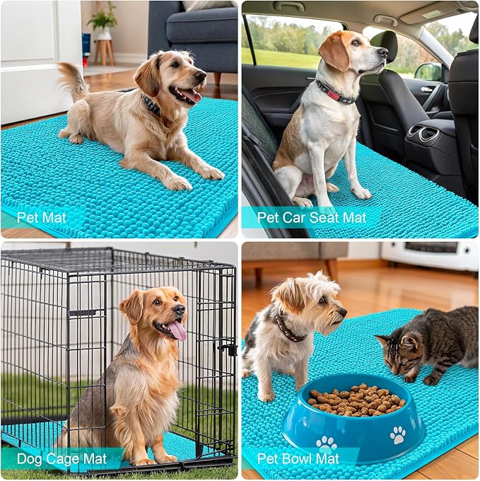 OLANLY Dog Door Mat for Muddy Paws 59x24, Absorbs Moisture and Dirt, Absorbent - Image 7