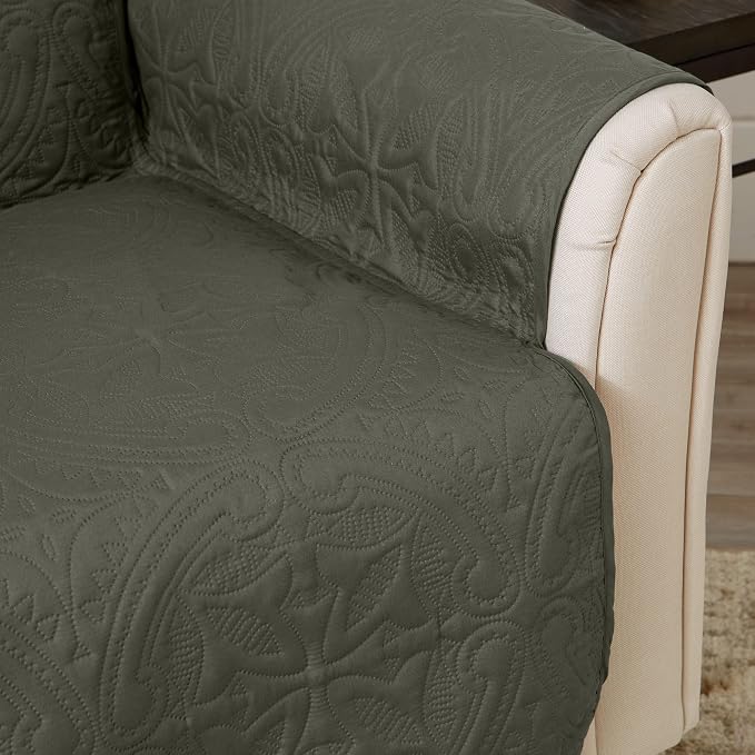 Great Bay Home Reversible Loveseat Cover - Image 4