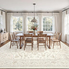 6x9 Area Rugs for Living Room: Vintage Boho Neutral Washable Rug Indoor Soft - Image 9