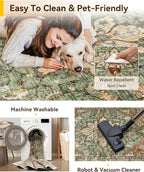 Area Rugs 3'x10' Runner Rug Non Slip Washable - Image 3