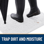OLANLY Dog Door Mat for Muddy Paws 47x24, Absorbs Moisture and Dirt, Absorbent - Image 2