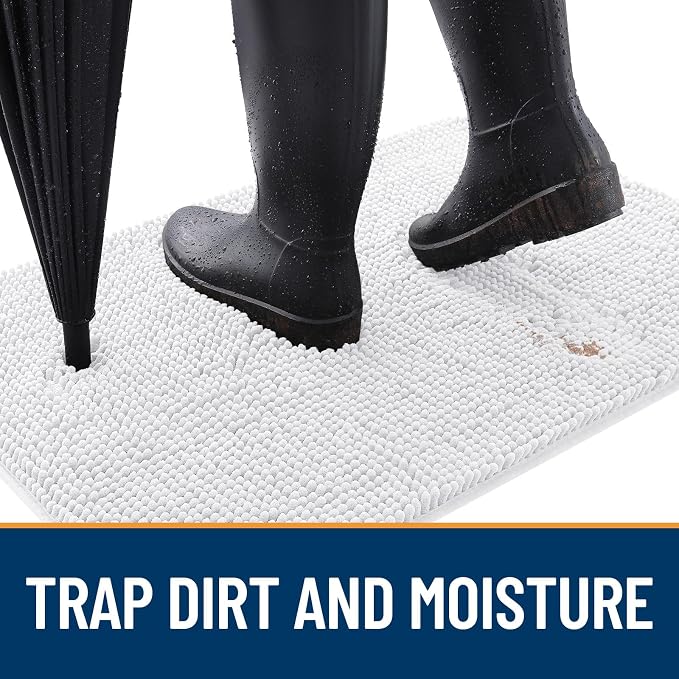 OLANLY Dog Door Mat for Muddy Paws 47x24, Absorbs Moisture and Dirt, Absorbent - Image 2
