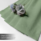 Tollpiz Sheer Curtain Linen Textured Bedroom Curtains Sheer Light Filtering Rod - Image 7