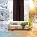 PONY DANCE Brown Blackout Curtains 2 Panels - Image 4