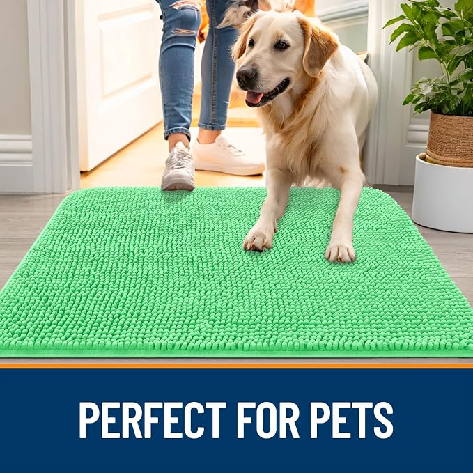 OLANLY Dog Door Mat for Muddy Paws 36x24, Absorbs Moisture and Dirt, Absorbent - Image 6