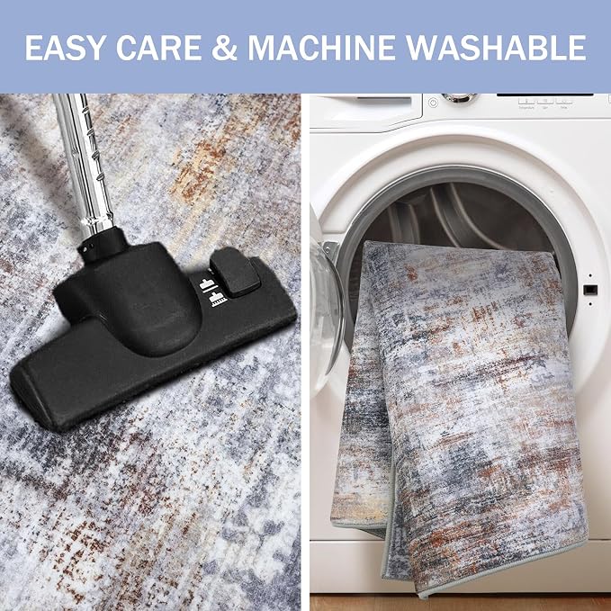 IOHOUZE Abstract Runner Rug 3x12 Ft Washable Runners - Image 3