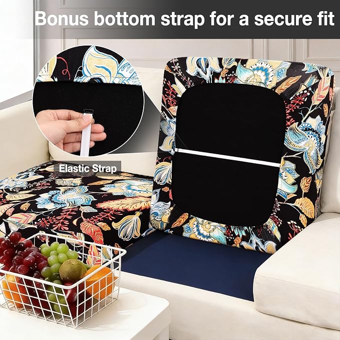 hyha 12Pcs Patio Cushion Covers, Stretch Outdoor Couch Cushion Covers - Image 4