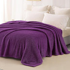 Whale Flotilla Queen Size Fuzzy Fleece Blanket - Image 4