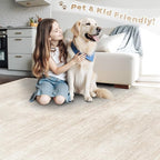 Area Rugs 10x14 Living Room: Washable Rug Modern Abstract Neutral Soft Non-Slip - Image 5